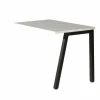 Aanbouwtafel Pronto 1 100x65x73cm - melamine & metaal - wit