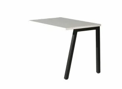 Aanbouwtafel Pronto 1 100x65x73cm - melamine & metaal - wit