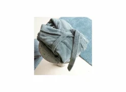 Badjas L flanel eucalyptus