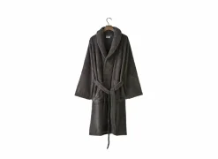 Badjas M flanel grey charcoal