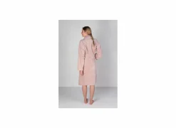 Badjas S flanel misty pink