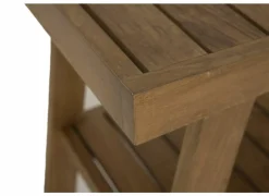 Badkruk 53x34x47cm - geschuurd teak - naturel