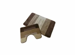 Badmat & wc-mat Nevada 40x50/50x80cm - polyester - bruin
