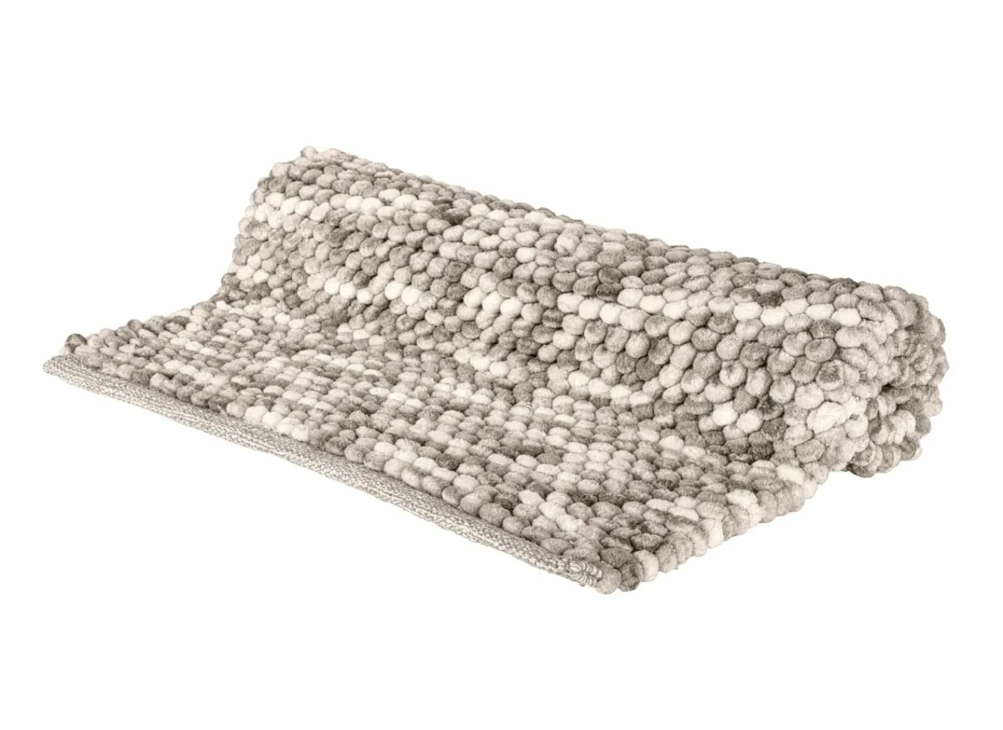 Badmat Urdu 60x90cm - polyester & katoen- taupe