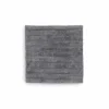 Badmat 60x60cm - polyester & katoen - antraciet