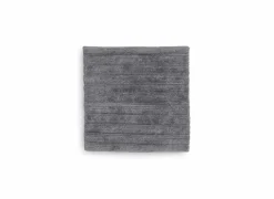 Badmat 60x60cm - polyester & katoen - antraciet