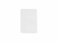 Badmat 60x100cm - polyester & katoen - wit