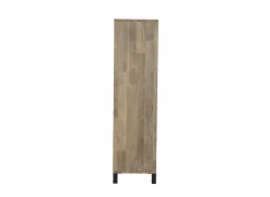 Barkast 122cm  decor - old teak & matt black