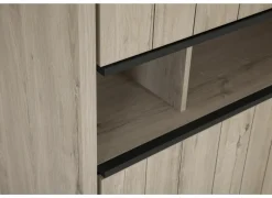 Barkast Lucca 140cm - decor - millenium eik/lichtgrijs