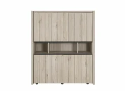Barkast Lucca 140cm - decor - millenium eik/lichtgrijs
