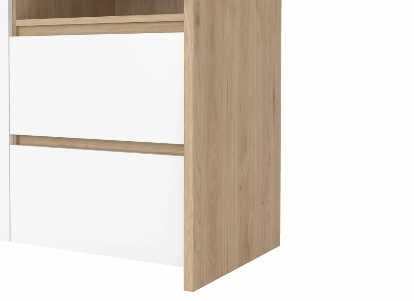 Barkast Next 100cm - decor - wit/jackson hickory