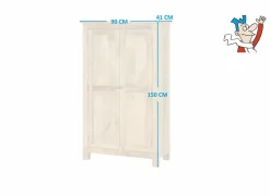 Barkast Onslow 90cm - mango massief - naturel