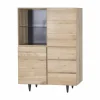 Barkast Palacio 125cm - eik massief & decor - naturel
