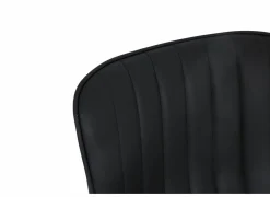 Barstoel Gigolo ZH58-83cm - lederlook - zwart