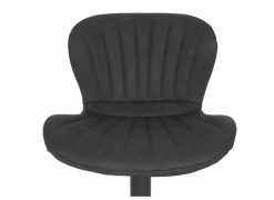 Barstoel Jukebox ZH63-84cm - lederlook - antraciet