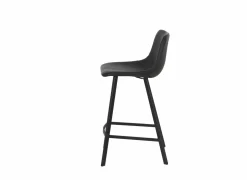 Barstoel Spartacus ZH65cm - bonded leather - zwart