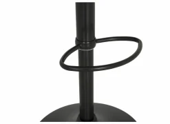 Barstoel Zorn lederlook - zwart