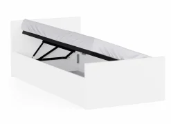 Bed Clyde 90x200cm - decor - wit met opbergruimte