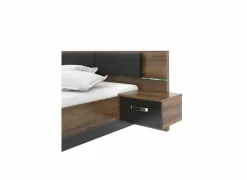Bed Dolce 180x200cm - decor - mud oak & black oak
