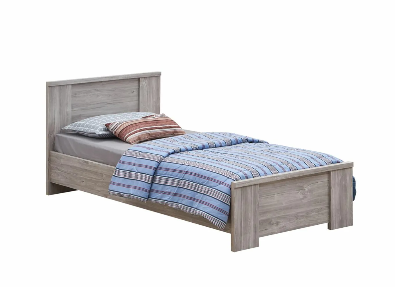 Bed Elias 90x200cm - decor - grijze eik