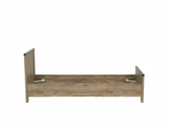 Bed Esra 90x200cm - decor - industrial oak & black concrete