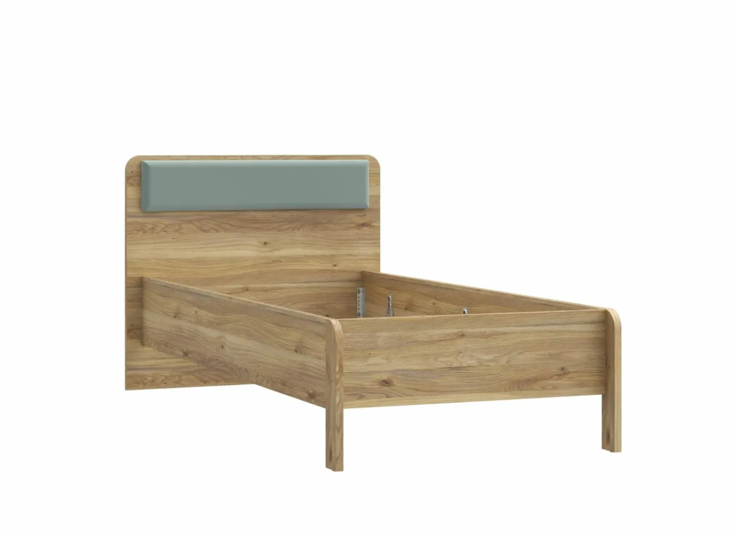 Bed Hoa 90x200cm - decor - mauvella eik & groen