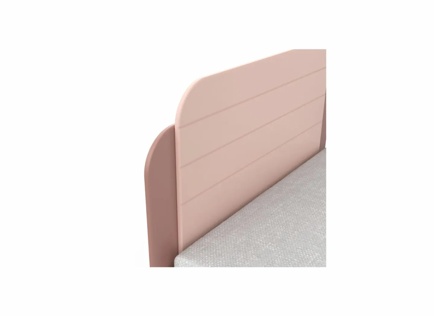 Demeyere Bed Jade 90x200cm - decor - mat roze & mat wit