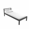 Perfecta Bed King 90x200cm - metaal - mat antraciet