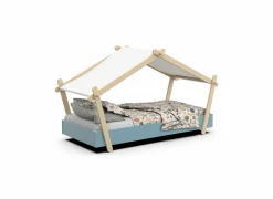 Bed Lodge 90x200cm - MDF - blauw