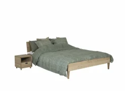 Bed Notte 160x200cm - eik massief & fineer - naturel