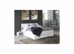 Bed Udine 160x200cm - decor - wit met opbergruimte