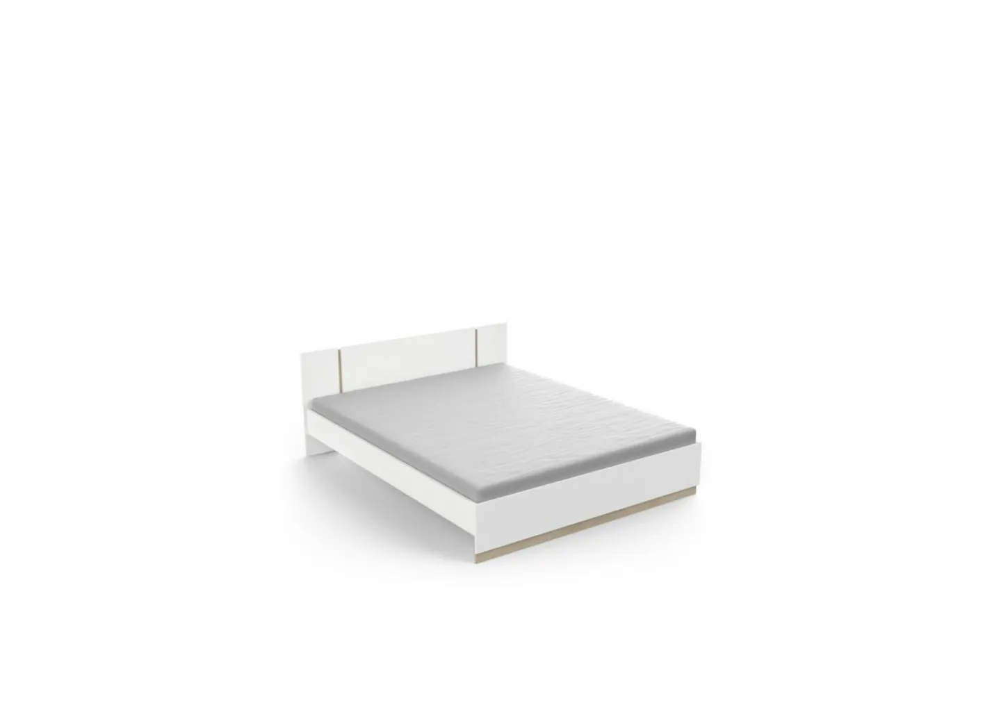 Bed Watson 160x200cm - decor - kronberg eik & wit