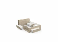 Demeyere Bed 140x200cm - decor - kronberg eik met opbergruimte