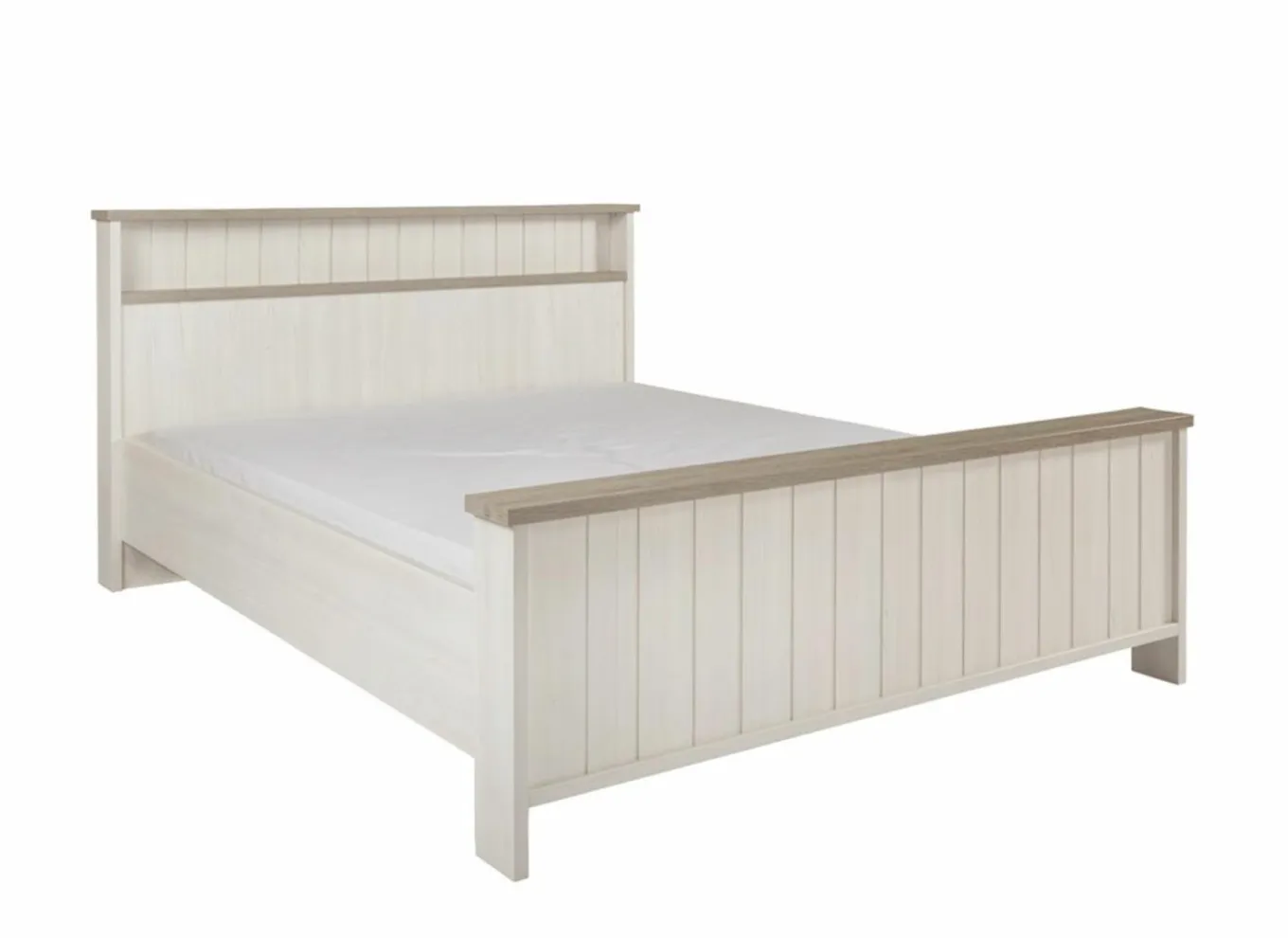 Bed 160x200cm - decor - lariks & cristal oak