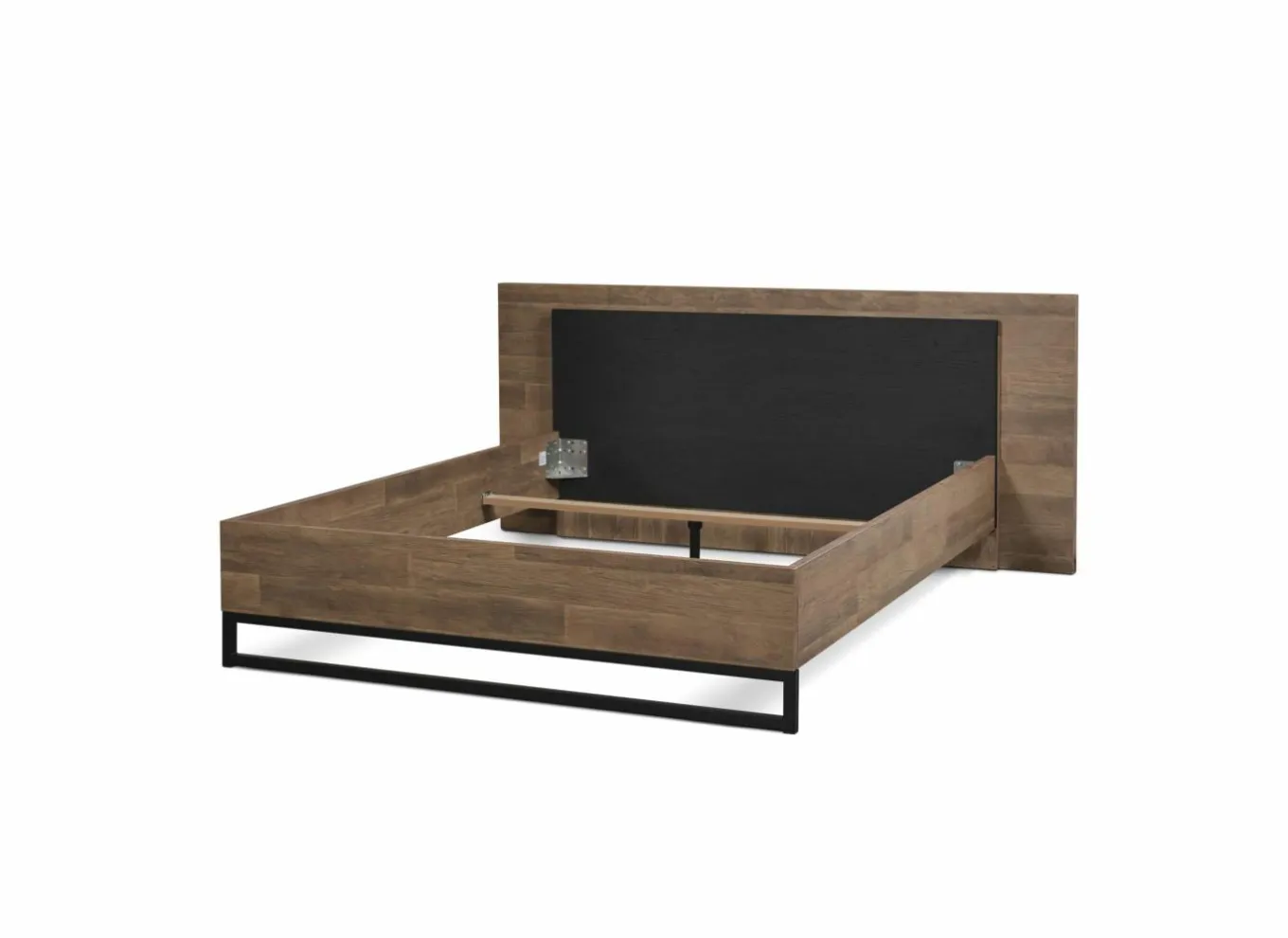 Bed 160x200cm - decor - old teak & elegant black