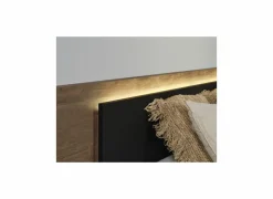 Bed 160x200cm - decor - old teak & elegant black