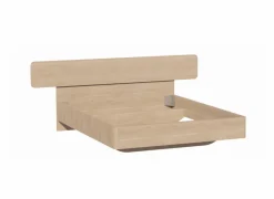 Bed 140x200cm - melamine - brushed sand oak nature