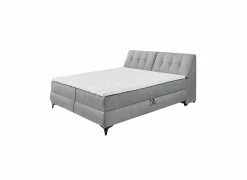 Bedbox Atlantis 180x200cm - stof - grijs met opbergruimte