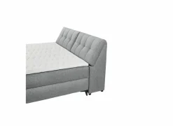 Bedbox Atlantis 180x200cm - stof - grijs met opbergruimte