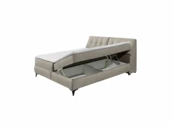 Bedbox Atlantis 180x200cm - stof - zand met opbergruimte