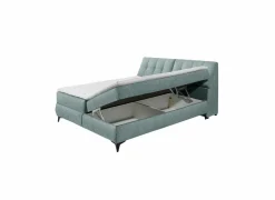 Bedbox Atlantis 180x200cm - stof - munt met opbergruimte