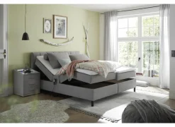 Bedbox Miralindo 160x200cm - stof - nordic ash elektrisch