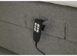 Bedbox Miralindo 160x200cm - stof - nordic ash elektrisch