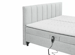 Bedbox Miralindo 180x200cm - stof - silver elektrisch