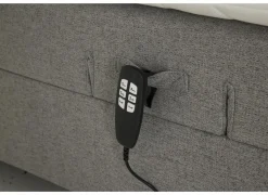 Bedbox Miralindo 180x200cm - stof - nordic ash elektrisch