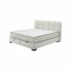 Bedbox Nagol A 160x200cm - stof - beige met opbergruimte