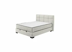 Bedbox Nagol A 140x200cm - stof - beige met opbergruimte