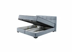 Bedbox Nagol A 180x200cm - stof - blauw met opbergruimte