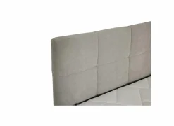 Bedbox Nagol A 140x200cm - stof - zilver met opbergruimte