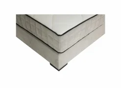 Bedbox Nagol A 140x200cm - stof - zilver met opbergruimte